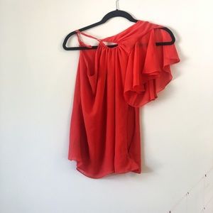 Bebe asymmetrical blouse
